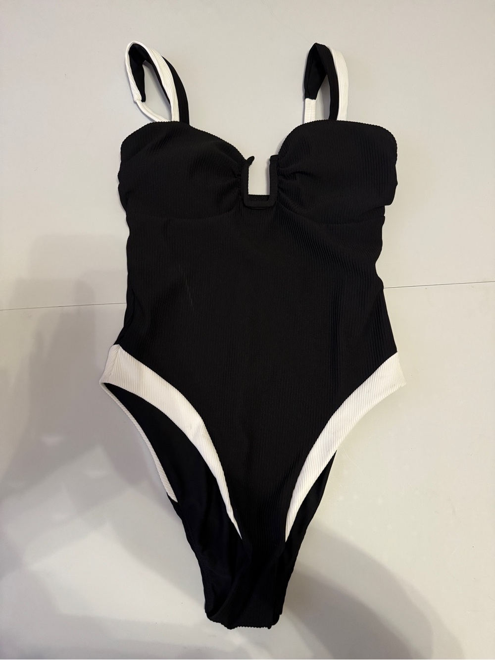 Women’s Black & White One-Piece Swimsuit